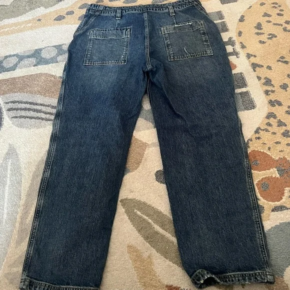 Anthropologie Pilcro The Wanderer Carpenter Jeans Distressed Size 32 EUC - Picture 7 of 11